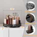 13 inch Lazy Susan Turntable Organizer, Black - Image 3