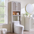 72" Over The Toilet Storage Cabinet, Bathroom Storage Cabinet, Light Grey by IFGETEnrichYourLivingSpace
