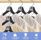 80Pcs Space Saving Hanger Hooks, Plastic Hanger Connector Hooks Clear - Image 2