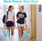 EUDELE Mesh Shower Caddy Portable, 8-Pocket Large Capacity, Quick Dry, Easy Clean, for Beach, Swimming, Gym, Travel - Image 2