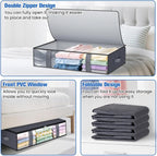 TasticTotes 8 Pack Under Bed Storage Containers, 60L Blanket Storage Bags - Image 4