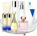 Dezzer 360° Rotating Makeup Organizer, 11" Clear Perfume Organizer Turntable Lazy Susan for Vanity, Pantry, Bathroom Counter, Cabinet, Spinning Cosmetic Storage Holder for Skincare, Perfume, Lotions by Dezzer