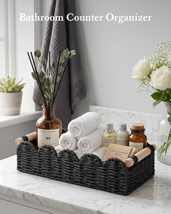 Toilet Paper Storage Basket for Toilet Tank, Bathroom Organizer - Image 5