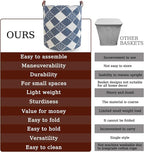 80L Waterproof Laundry Hamper in Family Leather Handle Laundry Basket in Dormitory Collapsible Laundry Bag in Nursery (91-Satisfied laundry hampers) - Image 4