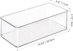 Heyuzb 4 PACK Freezer Organizer Bins Clear Stackable Storage Bins for Fridge Organization and Storage - Image 3