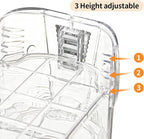 Shoe Slots Organizer,Elephant Shoe Rack Stable and Thick,Clear Shoe Stacker with 3 Adjustable Level for Sneakers Display (Transparent - Silver, 10Pack) - Image 7