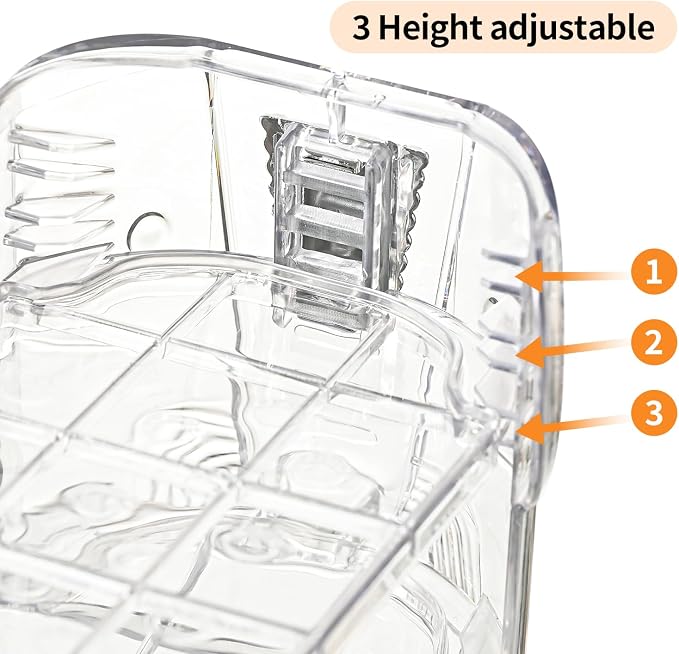 Shoe Slots Organizer,Elephant Shoe Rack Stable and Thick,Clear Shoe Stacker with 3 Adjustable Level for Sneakers Display (Transparent - Silver, 10Pack) - Image 7