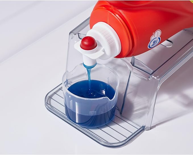 InterDesign iDesign Laundry Detergent Holder,Liquid Detergent Stand for Laundry Room Organization,Clear,(Pack of 6) - Image 4