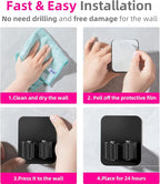 8 Pack Broom Holder Wall Mount, Improved Super Anti-Slip Mop and Broom Holder Wall Mount, Broom Hanger Gripper for Kitchen, Bathroom, Closet, Garden Garage, Black - Image 6
