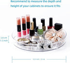 4 Pack Lazy Susan 9.2" Inch Turntable Organizer Pantry Organization and Storage Container Bins Spice Rack Cabinet Rotating Condiment for Pantry Kitchen Vanity Bathroom Jewelry Holder Clear - Image 7