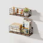 Fixwal Wire Frame Floating Shelves for Wall 5 Different Sizes Carbon Black - Image 7