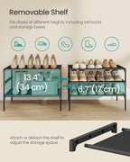SONGMICS 3-Tier Shoe Rack, Space-Saving, Shoe Storage Organizer - Image 5