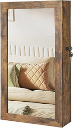 SONGMICS Lockable Jewelry Cabinet Armoire with Mirror, Wall-Mounted by Unknown