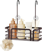 SWTYMIKI Shower Caddy Hanging Organizer - Over the Door Shower Caddy with 6 Hooks, 2 Installation Ways, Stainless Steel Rustproof Bathroom Organizer, Bronze by SwtyMiki-TidyHomeSweetLife