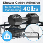 12 Pack Adhesive Replacement, Strong Adhesive Hooks, Waterproof Adhesive Strips, No Drilling, for Bathroom Storage Shelves and Kitchen Racks - Image 3