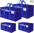FabSpace Large Moving Storage Bags Heavy-Duty for Clothes, 4 Pack by Fabspace