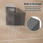 NiHome 4-Pack Cabinet Door Organizer, Adhesive RV Camper Wall Storage Caddy - Image 6