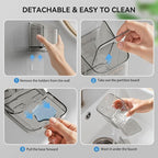 3 Slots Detachable Toothbrush Holders Wall Mounted for Bathrooms - Image 9