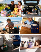 Cleaning Caddy with Handle, for Cleaning Supplies Organizer Bucket - Image 5
