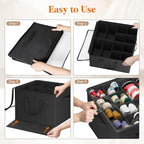 Lifewit Shoe Storage Organizer for Closet, Holder Box, 2 Pack, Black - Image 6