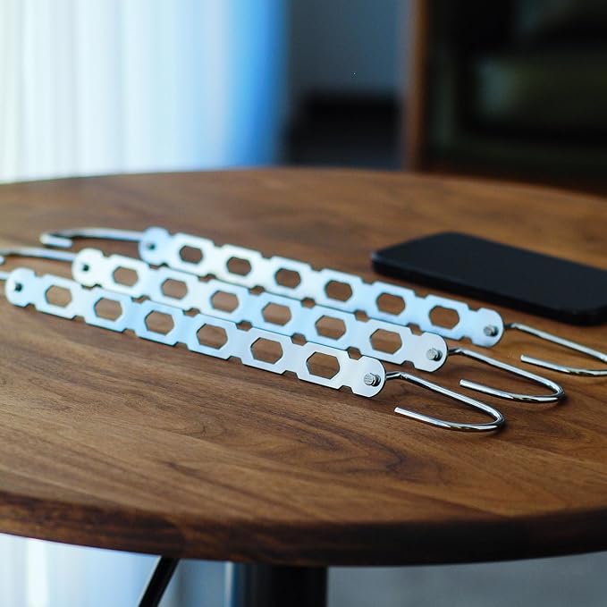 Metal Space Saving Hangers for Clothes, Collapsible Hanger Organizer 10Pack - Image 7