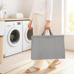 STO STO 3-Tier Vertical Rolling Laundry Hamper, Removable Bags, Gray Faric - Image 5