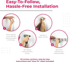 EXTRA GRIP Mop & Broom Holder Wall Mount - Wall Hanging Garden Tool & Utility Closet Organizer, Mop & Broom Hook, Broom Hanger Wall Mount, Mop Broom Organizer, Wall Mounted Broom Rack Storage (2 Pack) - Image 8
