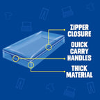 Ziploc Flexible Totes, Underbed Size, 17 Gallon, 2 Count Organizing Tote with Zipper and Built‑In Handles, Flexible & Stackable Clothing and Home Storage Bag - Image 4