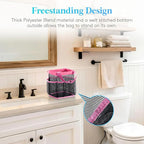 Lifewit Mesh Shower Caddy Portable for College Dorm Room Essentials with 7 Pockets, Freestanding Hanging Organizer Basket, Quick Dry Tote Bag for Camping, Bathroom, Beach, Travel, 1 Pack, Pink - Image 2