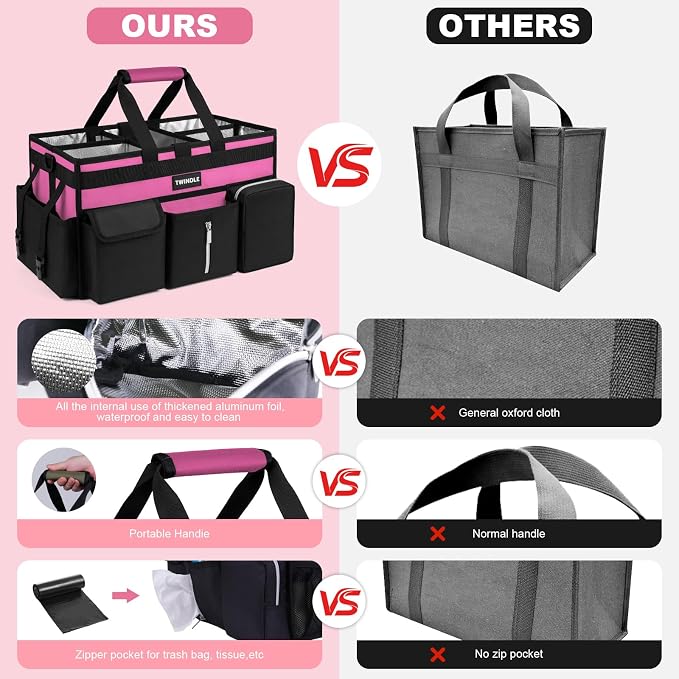 Large Cleaning Caddy With Detachable Divider And Support Board, Large Cleaning Supply Caddy With Adjustable Shoulder Strap & Waist Belt For Cleaners,Housekeepers - Image 7