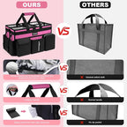 Large Cleaning Caddy With Detachable Divider And Support Board, Large Cleaning Supply Caddy With Adjustable Shoulder Strap & Waist Belt For Cleaners,Housekeepers - Image 7