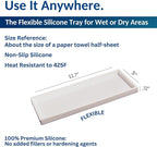 Spacewiser Silicone Countertop & Vanity Bathroom Tray – 2 PC 11.7" - Image 3