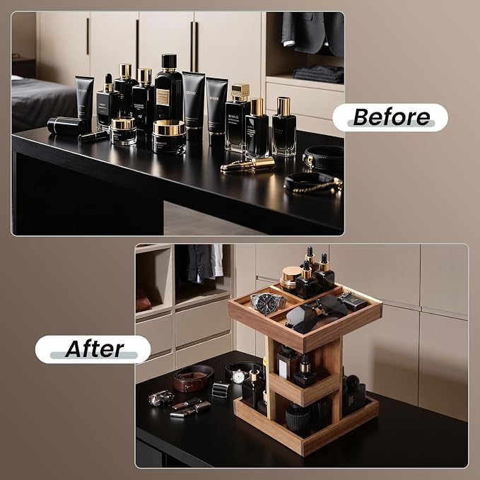 EXIN DECHEN Cologne Organizer for Men,Cologne Stand,Birthday Gifts for Men - Image 6