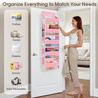 2 Pcs Over The Door Organizer Large Capacity Hanging Storage Room Organizer | 40 lb Capacity, Ultra-Sturdy, Foldable, Mesh Design with Clear Window, Space-Saving Organizer for Pantry, Nursery & Closet - Image 6