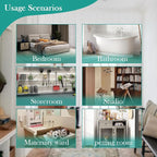 6-Shelf Over The Door Hanging Storage Closet Organizer (Grey) - Image 6