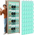 Windyun 1 Pcs 40 Pocket Over the Door Shoe Organizer Hang,Turquoise by Windyun