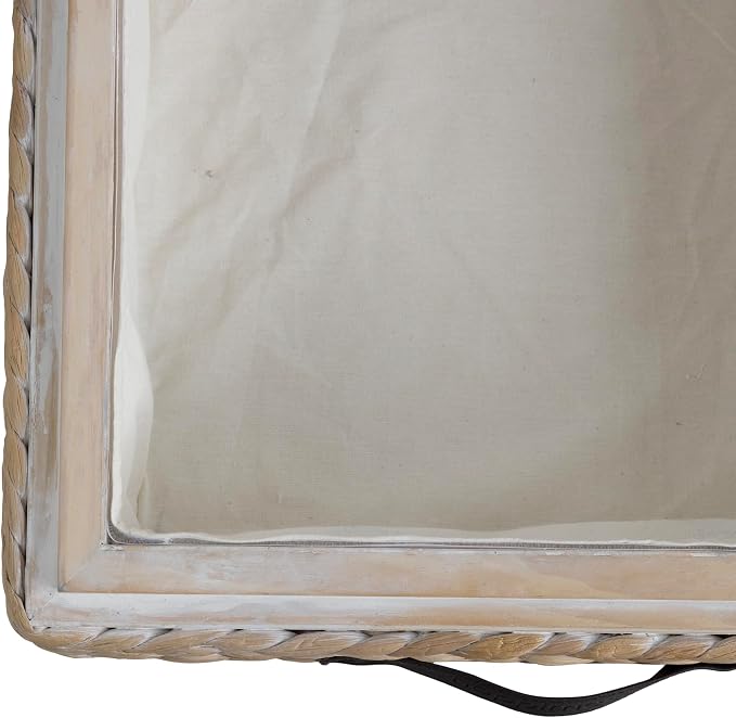 happimess Chett Underbed Storage Bin Wheels 26", White Wash/Dark Brown - Image 5