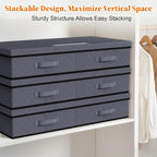 StoreHappily Under Bed Storage Containers with Lids, 2 Pack Foldable Grey - Image 6