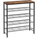 Kitsure Shoe Rack for Closet, Shoe Storage, 29.5" Wide - 5 Tier, Brown | Space-Saving Shoe Organizer with Leveling Feet, Sturdy & Rust-Proof Wooden Shoe Rack for Entryway, Bedroom, Living Room by Kitsure