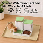 MateeyLife Silicone Waterproof Mat for Dog & Cat Food Mat 19"X12" - Image 4