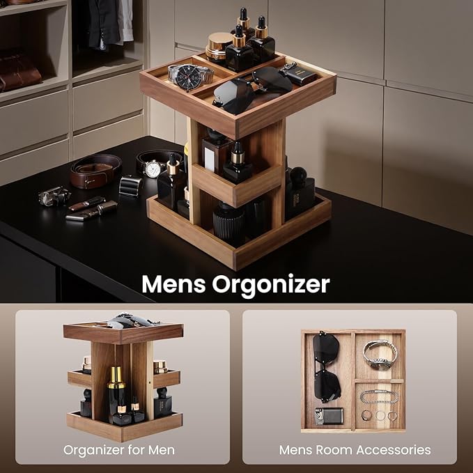EXIN DECHEN Cologne Organizer for Men,Cologne Stand,Birthday Gifts for Men - Image 4