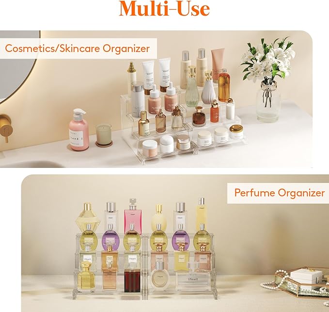Lifewit Perfume Organizer, Cologne Stand Tool-Free Assembly, 9", 2 Pcs - Image 2