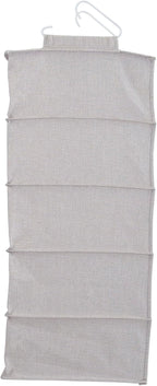 Household Essentials 10-Pocket Hanging Shoe Organizer, Side-by-Side Blended Canvas Storage, 2 Hooks for Excellent Support, The Perfect Space-Saving Organizer - Image 4