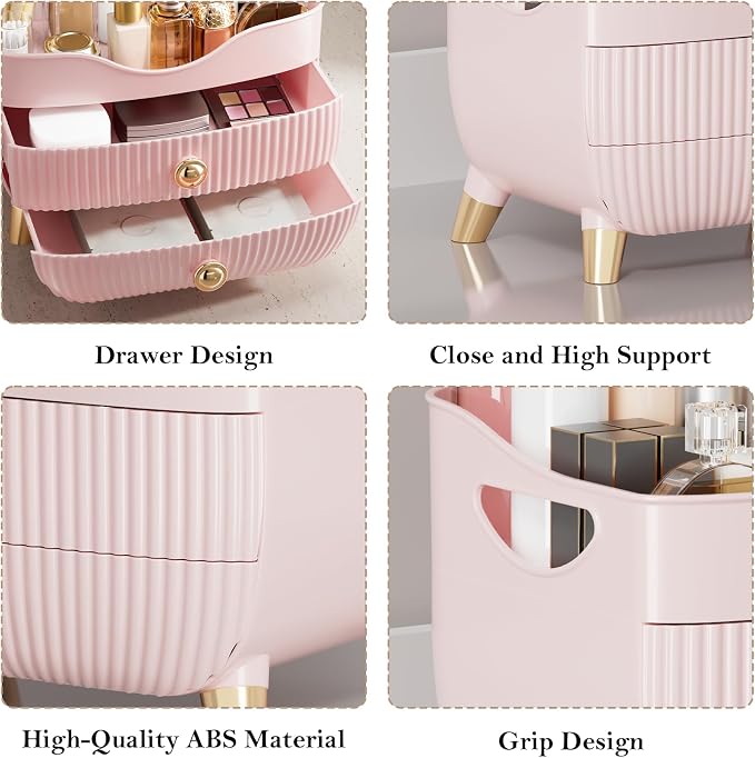 Makeup Organizer Countertop, Large Capacity Skincare Organizer for Vanity - Image 5