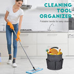 17L Cleaning Caddy for Cleaning Supplies with Handle,Cleaning Supplies Organizer Bucket for Home Garden - Image 3