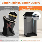 SOLEDI 100L Laundry Hamper with Lid, Large Collapsible Laundry Basket - Image 3