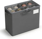 Varhomax Shoe Organizer Box for Closet, Small Fabric Storage Basket Gray by Varhomax