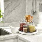 Lazy Susan Turntable Organizer 4 Pack - 10" Rotating Spice Rack Trays - Image 2