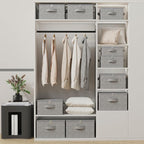 Underbed Storage Boxes with Zippers,17.7x13.7x9.8in,Grey,2 Pack - Image 3