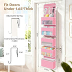 Over the Door Organizer, Large Pocket Hanging Storage with 40lb Capacity - Image 2